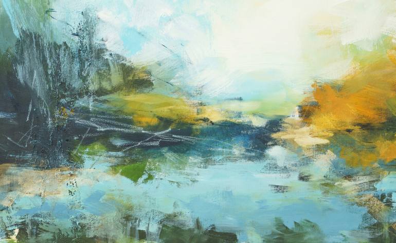 Original Abstract Expressionism Abstract Painting by Ira Ivanova