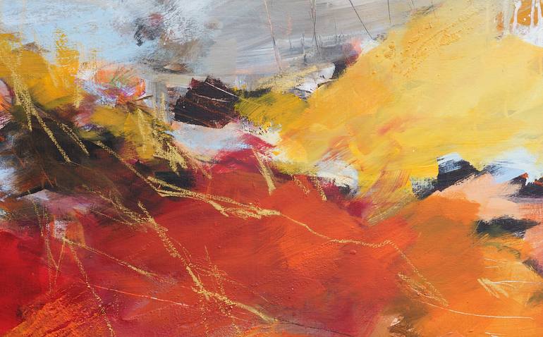 Original Abstract Expressionism Abstract Painting by Ira Ivanova