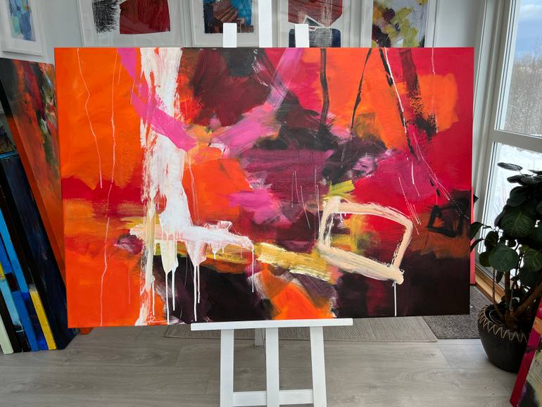 Original Abstract Expressionism Abstract Painting by Ira Ivanova