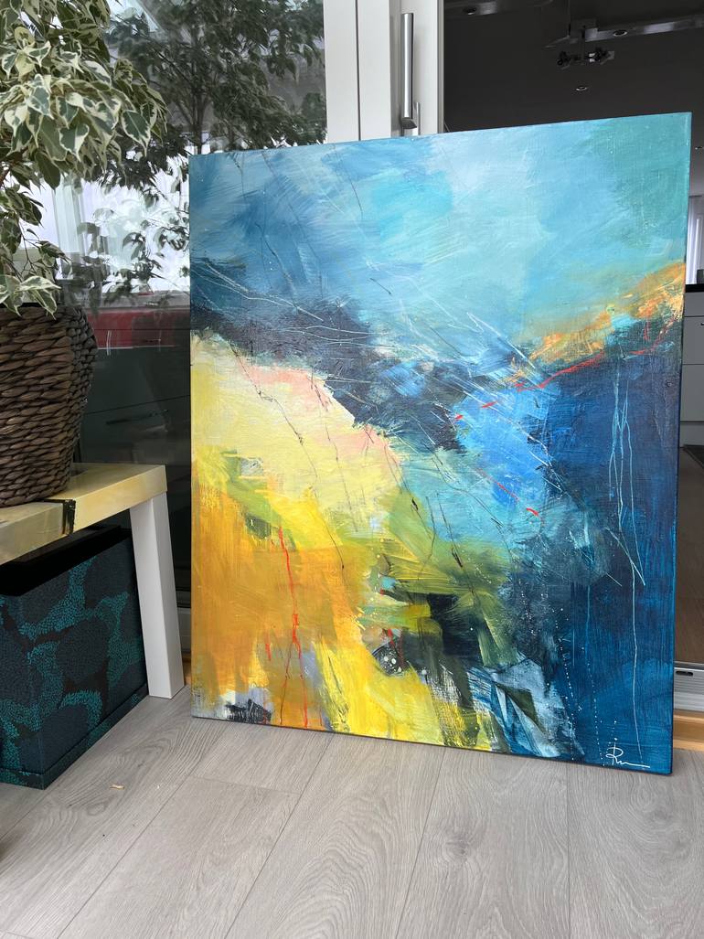 Original Abstract Expressionism Abstract Painting by Ira Ivanova