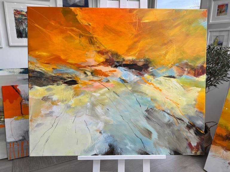 Original Abstract Expressionism Abstract Painting by Ira Ivanova