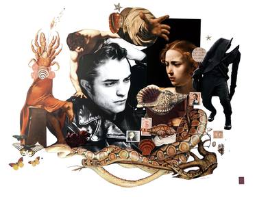 Original Pop Culture/Celebrity Collage by Wibke Brode