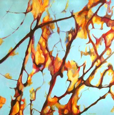 Original Abstract Nature Paintings by Sylvie Moncion