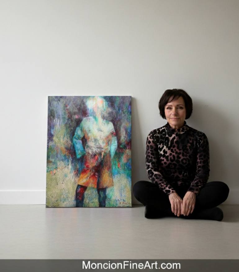 Original Abstract Expressionism Fashion Painting by Sylvie Moncion