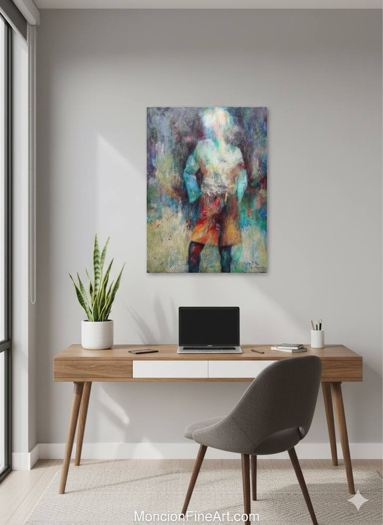 Original Abstract Expressionism Fashion Painting by Sylvie Moncion