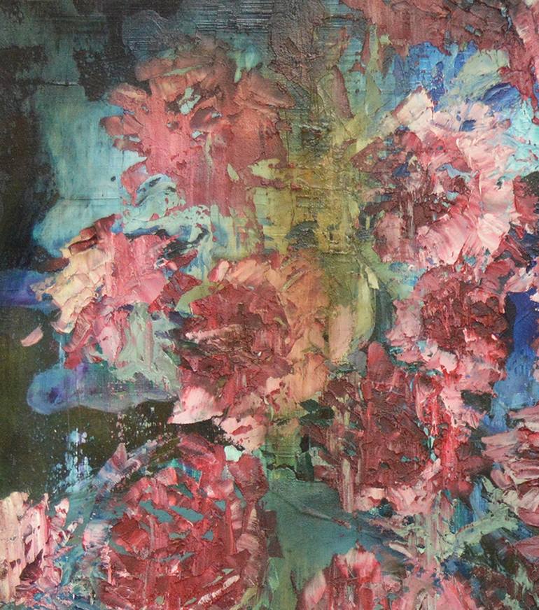 Original Abstract Floral Painting by Tracy Sweeney