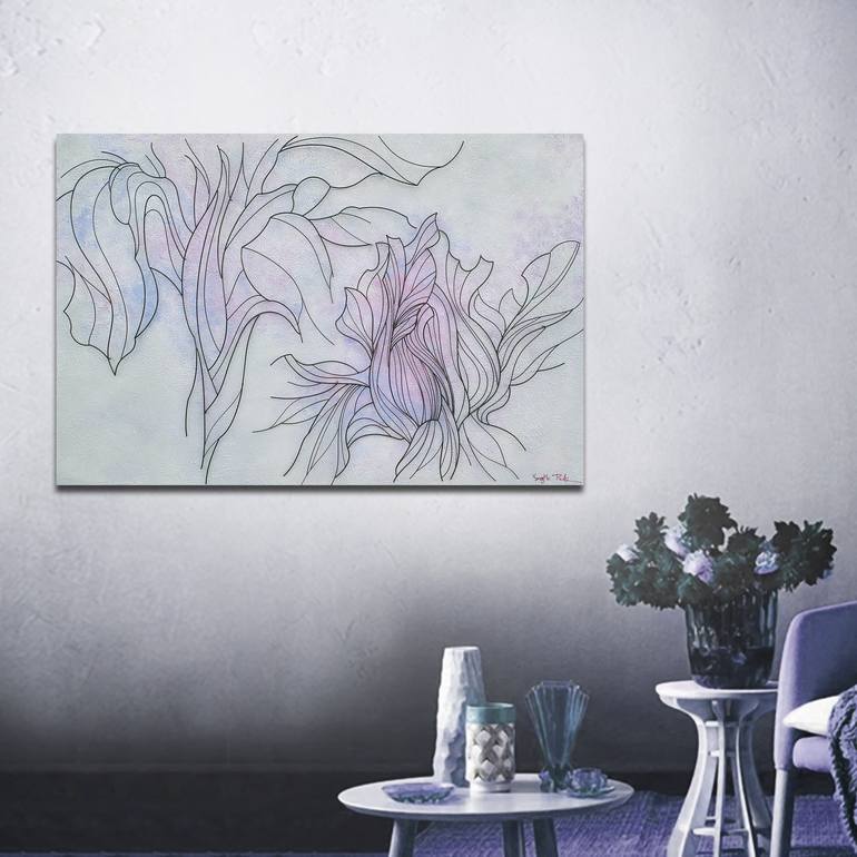 Original Modern Floral Painting by Yongho Park