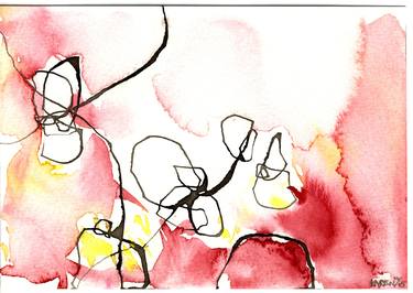 Original Abstract Expressionism Abstract Drawings by Karen Boersma