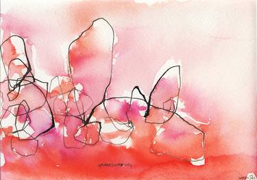 Original Abstract Expressionism Abstract Drawings by Karen Boersma