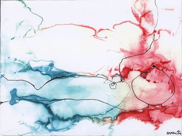 Original Abstract Expressionism Abstract Drawings by Karen Boersma