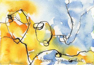 Original Abstract Expressionism Abstract Drawings by Karen Boersma