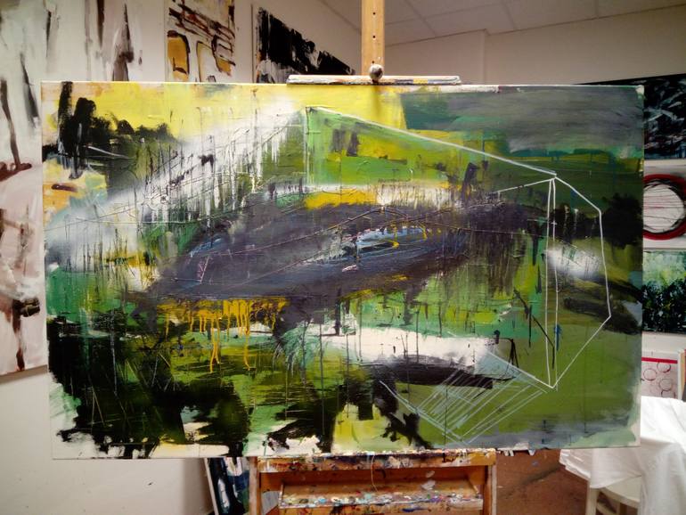 Original Abstract Painting by Jan Valer