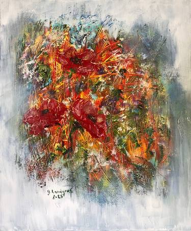 Original Abstract Nature Painting by Gitta Landgraf