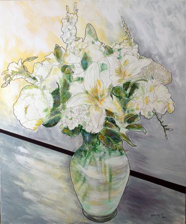 Original Impressionism Floral Paintings by Gitta Landgraf