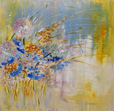 Print of Impressionism Floral Paintings by Gitta Landgraf