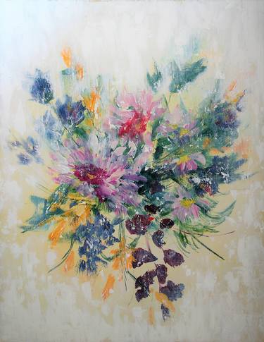 Original Impressionism Floral Paintings by Gitta Landgraf