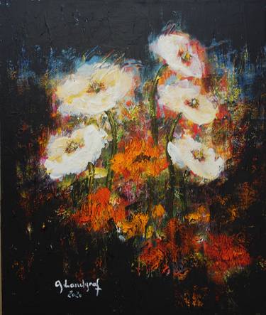 Print of Abstract Floral Paintings by Gitta Landgraf