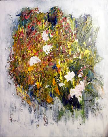 Original Abstract Expressionism Floral Paintings by Gitta Landgraf