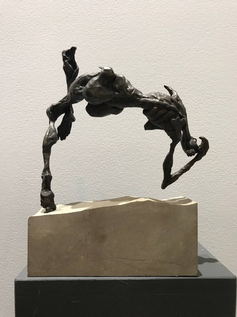 Original Expressionism People Sculpture by Broni Likomanov