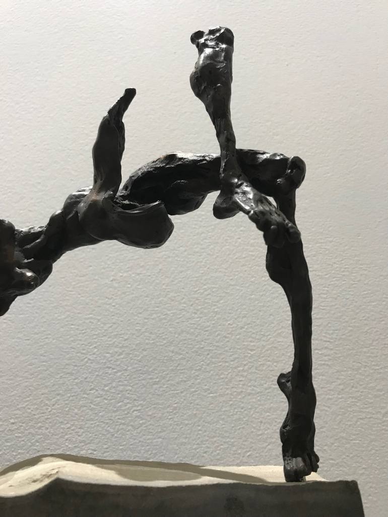 Original Expressionism People Sculpture by Broni Likomanov
