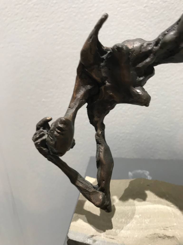Original Expressionism People Sculpture by Broni Likomanov