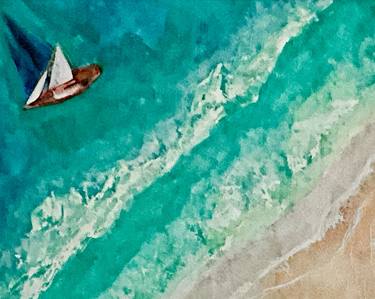 Original Impressionism Seascape Paintings by Katy Hawk