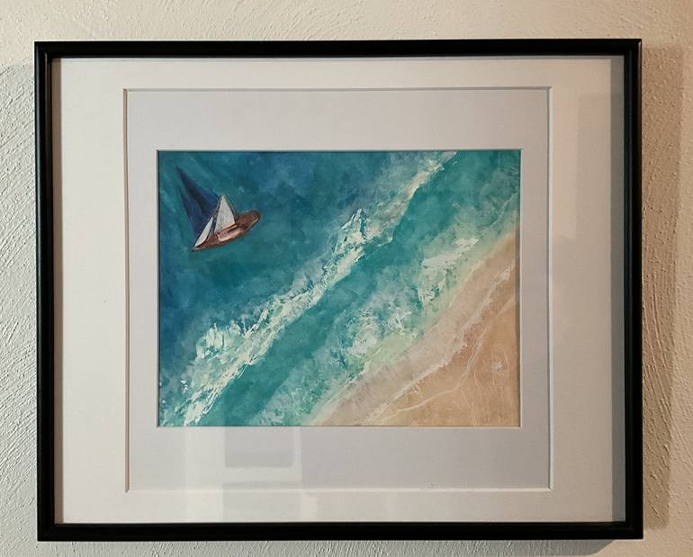 Original Impressionism Seascape Painting by Katy Hawk