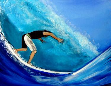 Original Expressionism Seascape Paintings by Katy Hawk