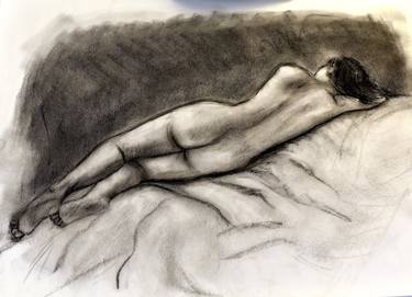 Original Figurative Nude Drawings by Katy Hawk