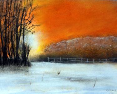 Original Impressionism Landscape Drawings by Katy Hawk