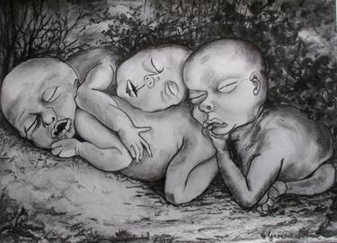 Original Figurative Children Drawings by Hilary Garnock-Jones