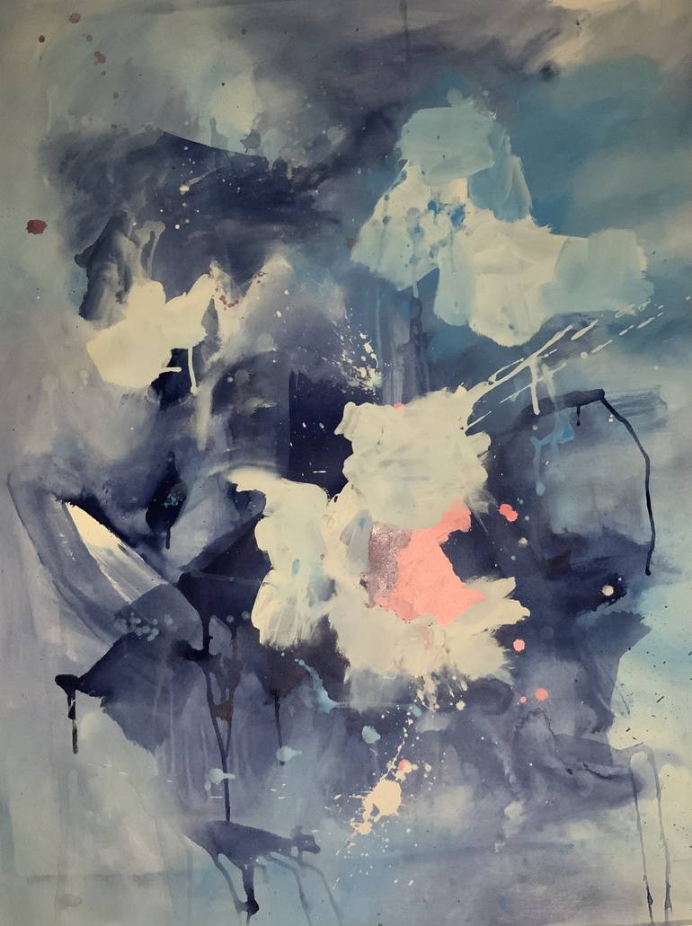 Print of Abstract Expressionism Abstract Paintings by Rodrigue Semabia