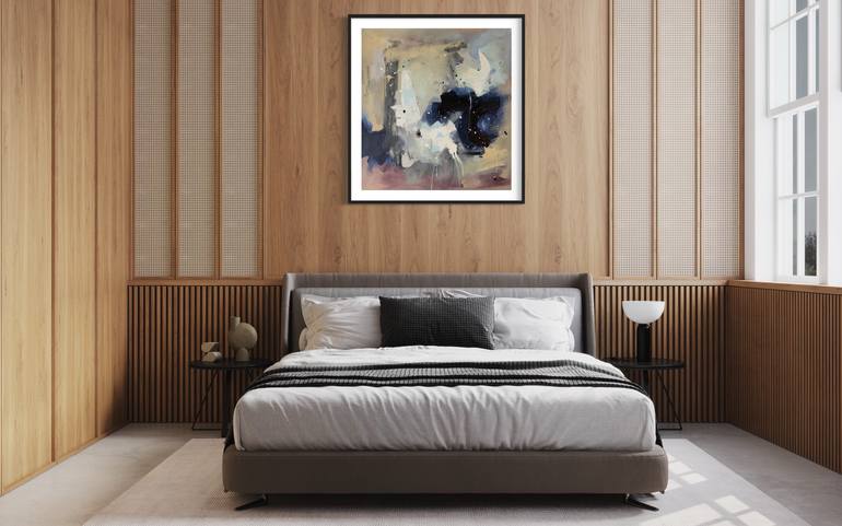 Original Abstract Expressionism Abstract Painting by Rodrigue Semabia