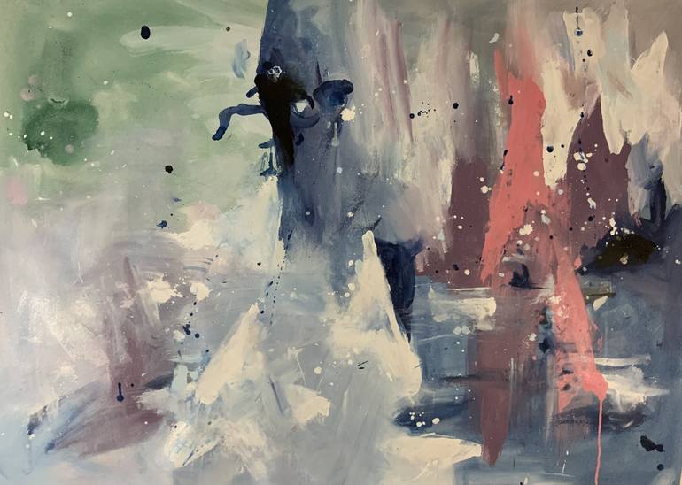 Original Abstract Expressionism Abstract Paintings by Rodrigue Semabia