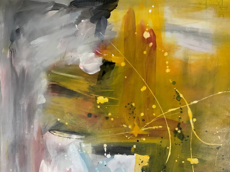 Original Abstract Expressionism Abstract Painting by Rodrigue Semabia