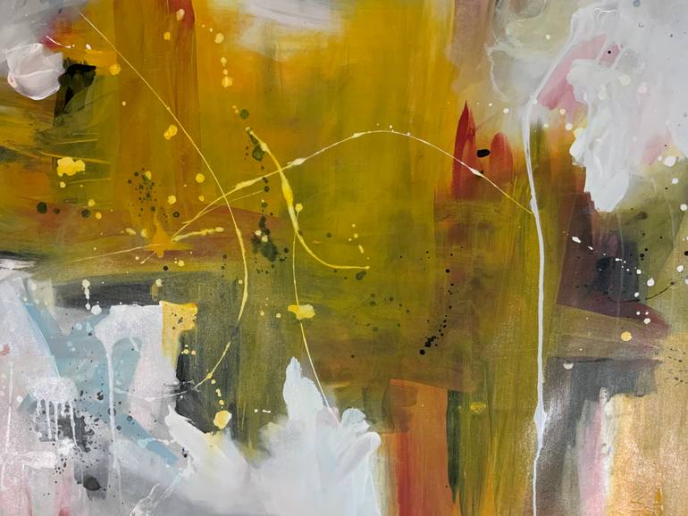 Original Abstract Expressionism Abstract Painting by Rodrigue Semabia