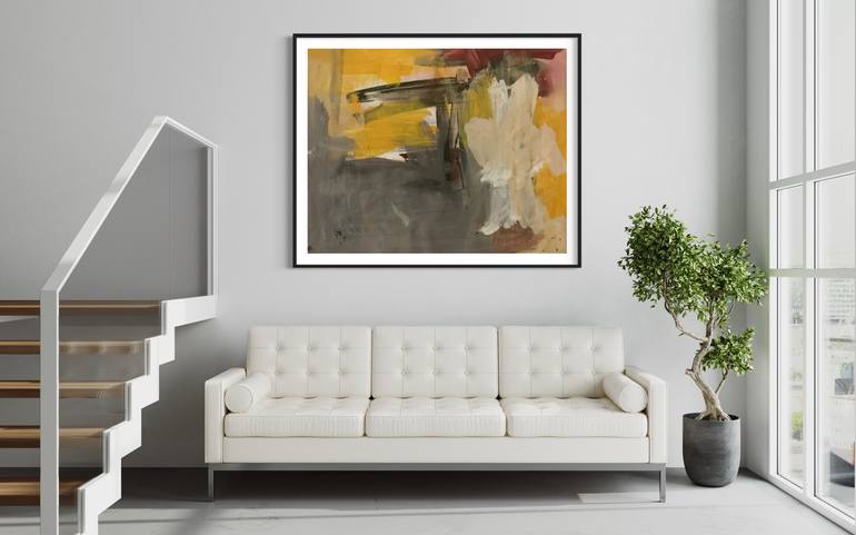 Original Abstract Expressionism Abstract Painting by Rodrigue Semabia