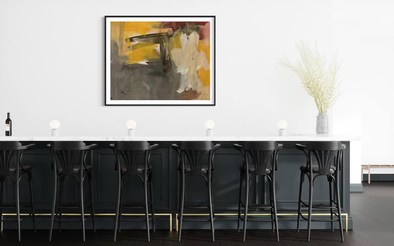 Original Abstract Expressionism Abstract Painting by Rodrigue Semabia