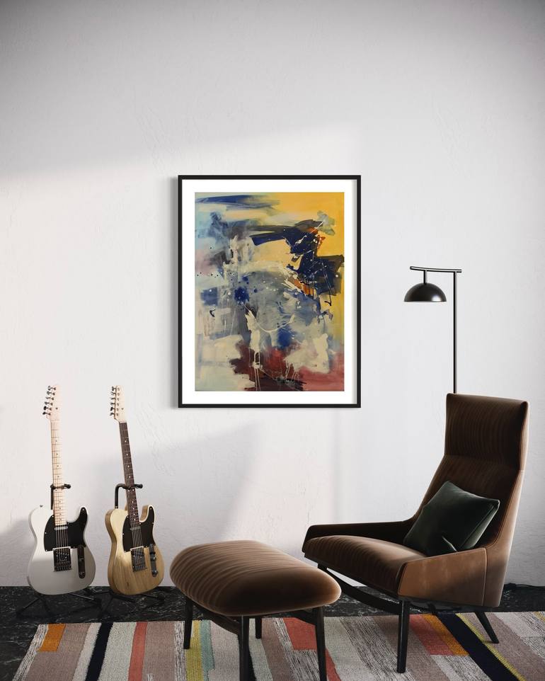 Original Abstract Painting by Rodrigue Semabia