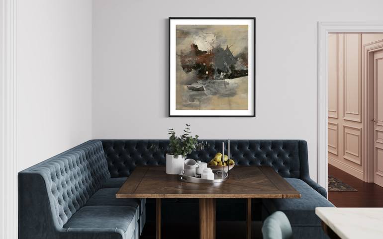 Original Abstract Expressionism Abstract Painting by Rodrigue Semabia