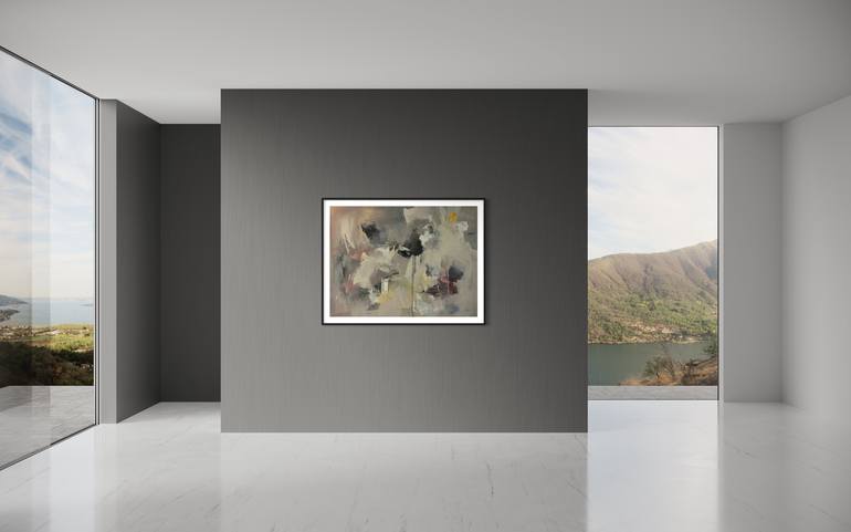 Original Abstract Expressionism Abstract Painting by Rodrigue Semabia