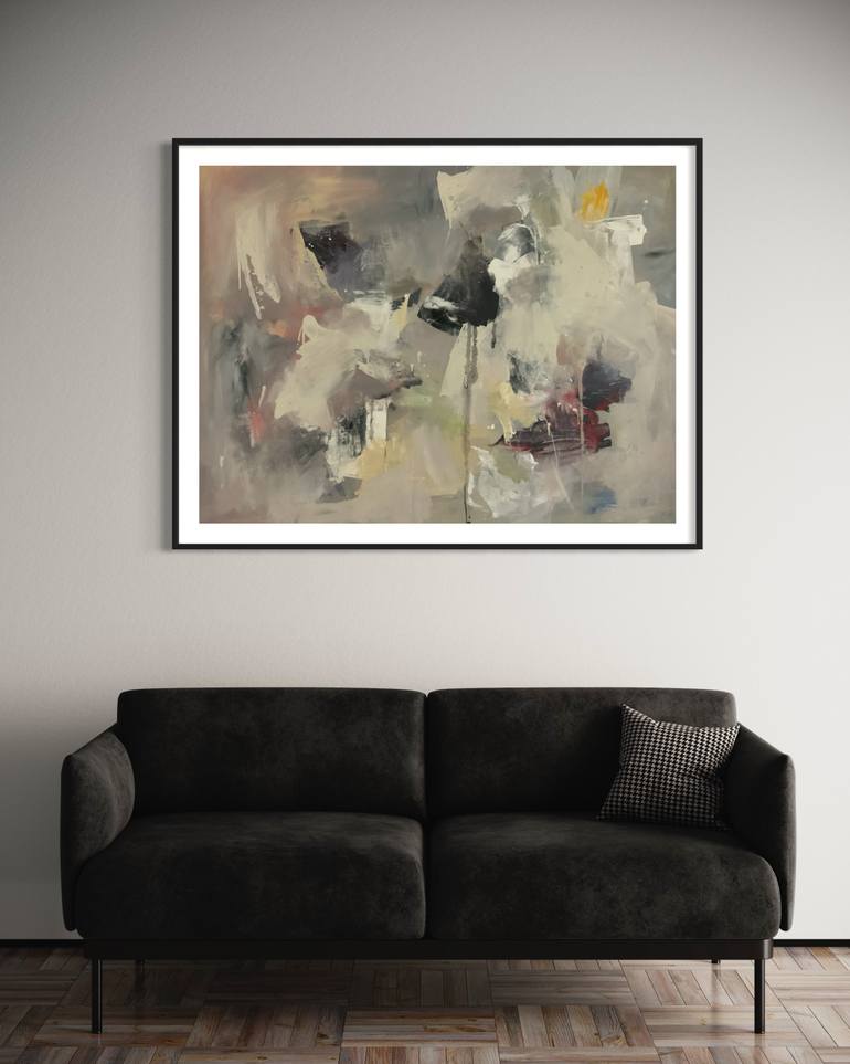 Original Abstract Expressionism Abstract Painting by Rodrigue Semabia