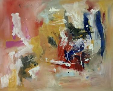 Print of Abstract Expressionism Abstract Paintings by Rodrigue Semabia