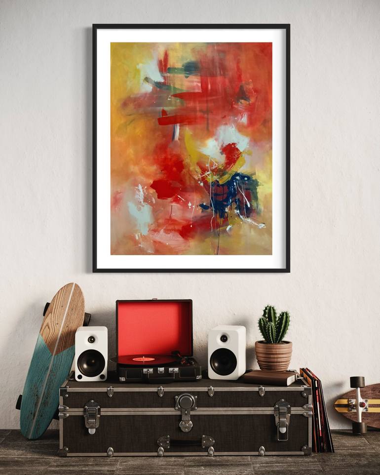 Original Abstract Painting by Rodrigue Semabia