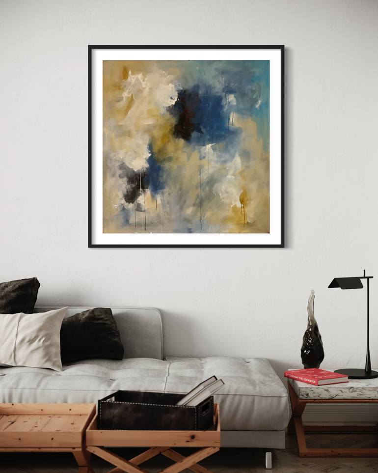 Original Abstract Expressionism Abstract Painting by Rodrigue Semabia