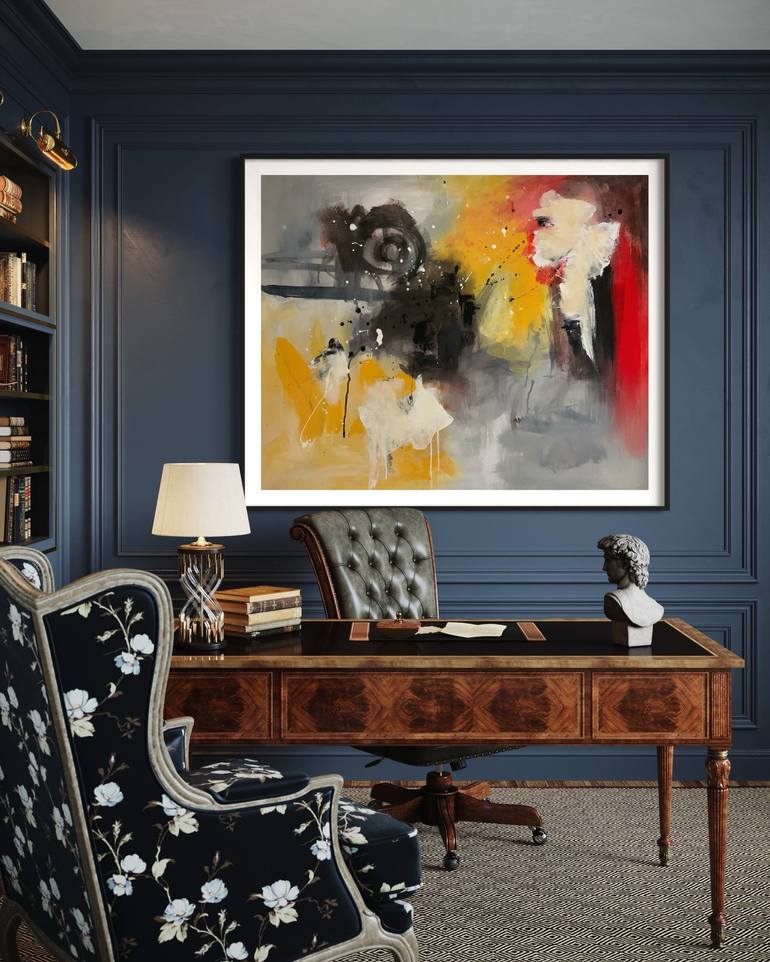 Original Abstract Painting by Rodrigue Semabia