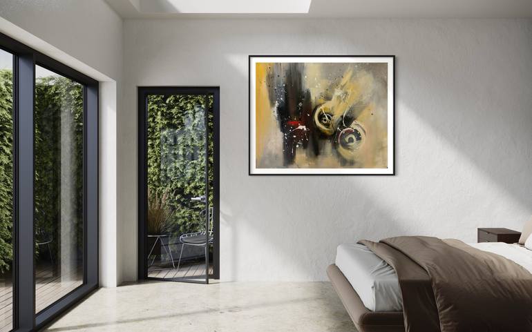 Original Abstract Expressionism Abstract Painting by Rodrigue Semabia