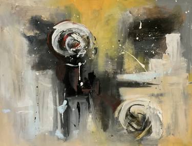 Original Abstract Expressionism Abstract Paintings by Rodrigue Semabia