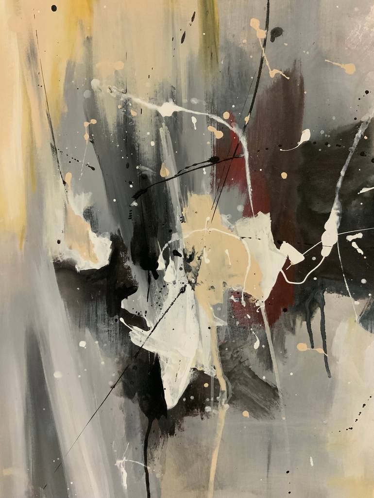 Original Abstract Expressionism Abstract Painting by Rodrigue Semabia