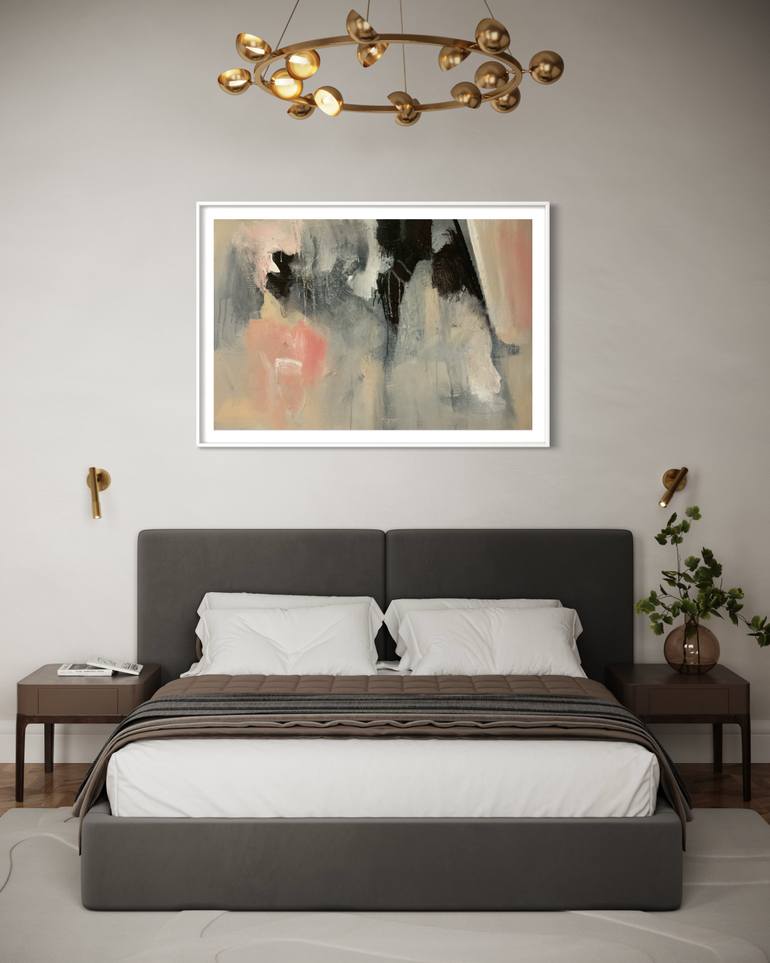 Original Abstract Expressionism Abstract Painting by Rodrigue Semabia